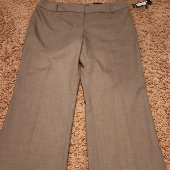 NWT Apt. 9 Heather Taupe Trousers Size 16 Short - Picture 9 of 9